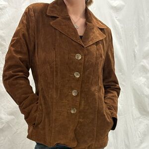 Brown Suede Women's Jacket